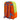 Vista trasera de mochila BUBBLE BOBBLE WD7540 naranja y verde con asas ajustables - © Calzados Modesto®