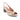 Sandalias Pitillos 5093 Oro mujer, vista frontal de peep-toe con detalle trenzado y tacón cuadrado - © Calzados Modesto®