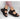 Skechers MD119226 sandalias planas negras de mujer, con cierre textil adherente y suela D'LUX WALKER - © Calzados Modesto®
