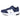 Zapatilla deportiva New Balance IT578NV azul niño, vista lateral con cierre textil adherente y cordones - © Calzados Modesto®