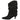 Botas negras para mujer Pink Desert MY-050: Diseño arrugado y elegante, vista lateral - © Calzados Modesto®