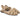 Sandalias planas Pink Desert P119 beige mujer juntas, detalle frontal trenzado - © Calzados Modesto®