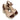 Sandalias beige con plataforma de esparto y tiras marrones de L&R SHOES - © Calzados Modesto®