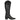 Bota de caña alta Bubble Bobble negra para mujer, vista lateral interior con cremallera lateral - © Calzados Modesto®