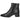 Vista lateral exterior de botín negro Corina M6850 para mujer con tacón ancho - © Calzados Modesto®