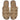 Par de sandalias planas Pink Desert DM508 beige mujer, vista superior con logo interior - © Calzados Modesto®