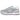 Vista lateral New Balance W5156ZL zapatilla deportiva gris para mujer, con logo 'N' rosa - © Calzados Modesto®