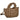 Pink Desert CTS73635 bolso taupe para mujer, vista lateral con correa - © Calzados Modesto®