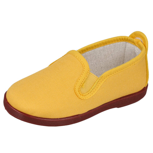 L&R SHOES 0200 Zapatillas de Lona Amarillas para Niña