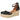 Cuña negra mujer Popa 061-CANTALAR vista frontal. Verás la pala y la pulsera al tobillo - © Calzados Modesto®