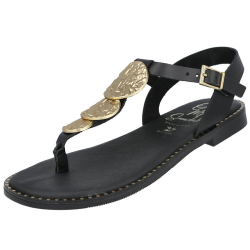 Oh! My Sandals 5848 Sandalias Planas Negras para Mujer