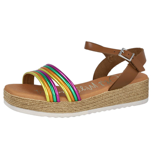 Oh! My Sandals AL5435 Sandalias Planas Multicolor para Mujer