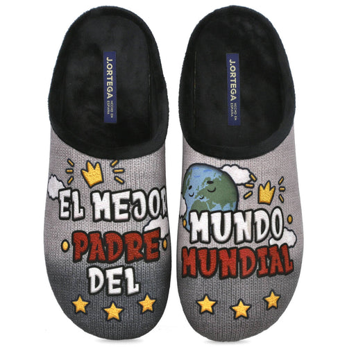 Pinturines MDV-228 Zapatillas de Casa Grises para Hombre
