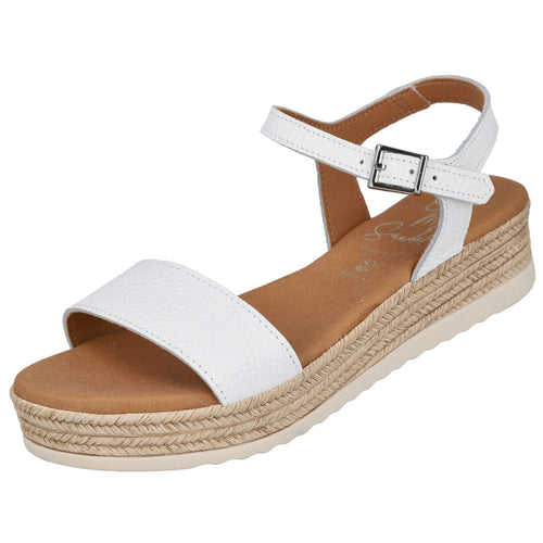 Oh! My Sandals 6111 Sandalias Planas Blancas para Mujer