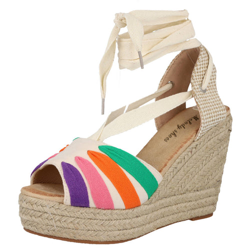 L&r shoes 3106l lila cuña para mujer