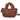Bolso estilo puffer Pink Desert CTS73635 color café para mujer, plano frontal - © Calzados Modesto®