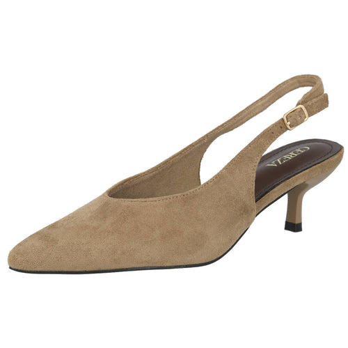 Pink Desert P148 Sandalias de tacón beige Mujer