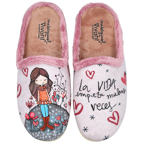 Vivant MDV-0H-C252009INMV Malva Zapatillas Abiertas Mujer