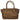 Bolso marrón Pink Desert MJY6191 mujer, vista frontal con detalle croco - © Calzados Modesto®