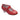 Zapato flamenco infantil L&R SHOES Pasos de Baile 17 ROJO, vista frontal con lunares blancos - © Calzados Modesto®