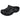 Crocs MDCLASSIC 10001 chancla negra mujer vista frontal - © Calzados Modesto®