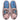 Par de zapatillas rosas para mujer Pink Desert con estampado de niña y lazo azul - © Calzados Modesto®