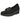 Mocasín negro Pink Desert para mujer con cuña y detalle metálico visto de frente - © Calzados Modesto®