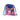 Mochila Safta multicolor para niña, vista frontal abierta mostrando interior azul y bolsillo - © Calzados Modesto®