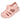 Sandalia Bubble Bobble rosa para niña, vista frontal y superior, con cierre textil adherente - © Calzados Modesto®
