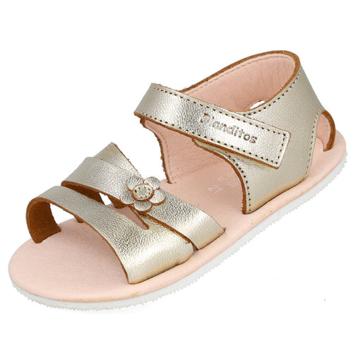Crio's Malta Champagne Sandalias para Niña