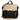 Mochila negra y beige dePINK DESERT con cierre de cremallera y bolsillo frontal de solapa - © Calzados Modesto®