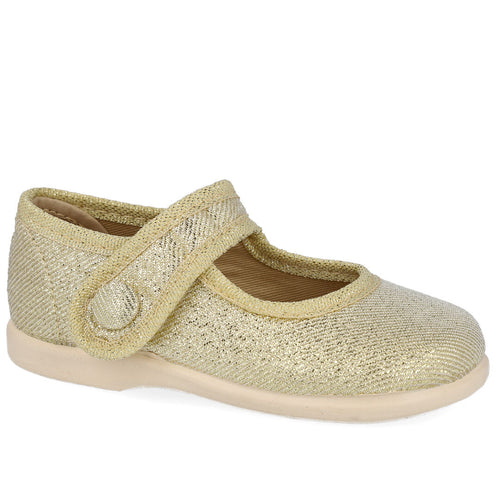 L&R Shoes MD955-L Zapatillas de Lona Oro para Niña