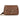 Bolso Pink Desert JYL68137 de cuero marrón mujer, vista frontal con detalle de aro dorado y cadena - © Calzados Modesto®