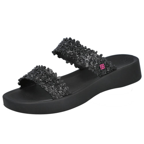 Zaxy MD18632 Chanclas de pala Negro Mujer