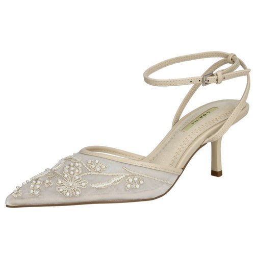 Corina MDM6242 Sandalia de tacón Beige para Mujer