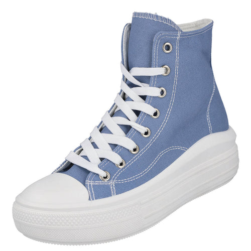 L&R SHOES MDSL101 Zapatillas de Lona Azules para Mujer