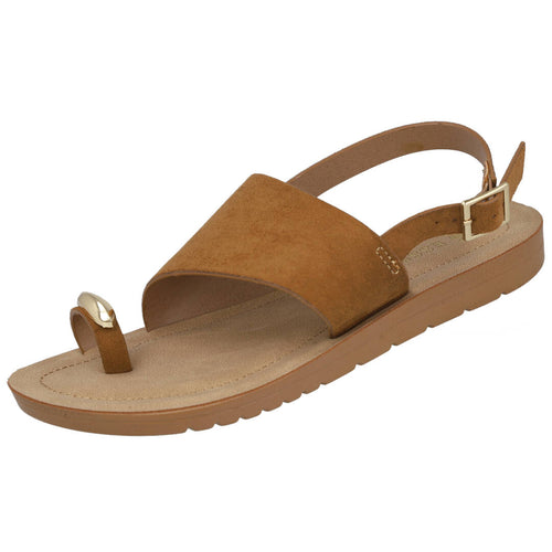 Pink Desert AB119 Sandalias planas Mujer Camel