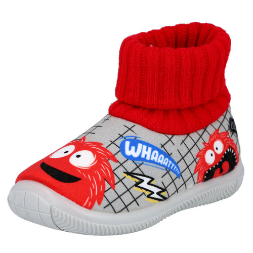 Bubble Bobble EV1036 Zapatillas de Casa Grises para Niño