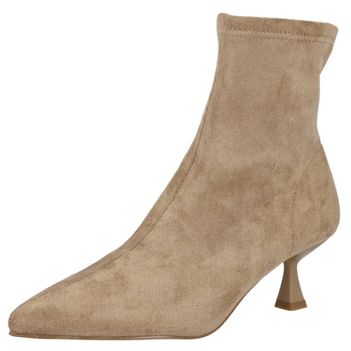 Pink Desert 5807-B Camel Botín Mujer