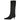 Bota alta negra de mujer CORINA de perfil izquierdo y punta fina elegante - © Calzados Modesto®
