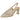 Sandalia slingback oro mujer Pink Desert BL2220-3A, diseño tejido frontal - © Calzados Modesto®