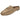 Mocasín taupe Pink Desert para mujer, vista frontal en ángulo de los tres cuartos - © Calzados Modesto®