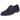 Zapatos cordones PRESTIGIO azul ante hombre vista frontal. Elegancia y confort. - © Calzados Modesto®