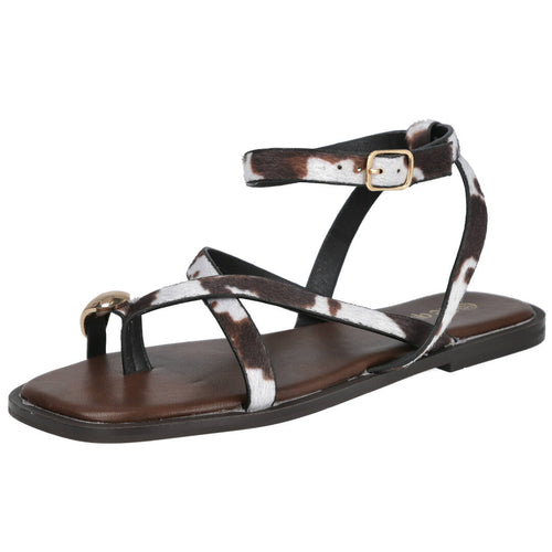 Pink Desert 6391 Vaca Sandalias planas Mujer