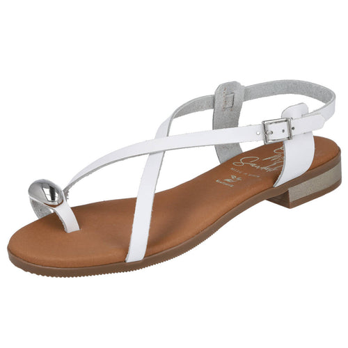 Oh! My Sandals 5863 Sandalias Planas Blancas para Mujer
