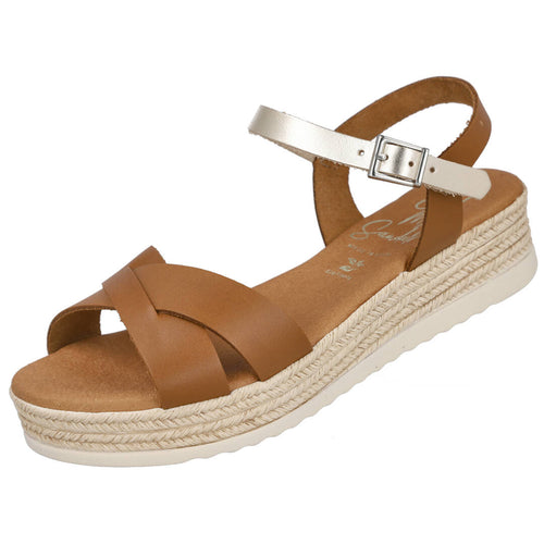 Oh! My Sandals 5693 Roble Sandalias planas Mujer