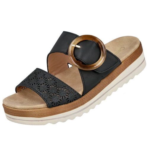 Pink Desert BL2609-1 Sandalias Negras Mujer