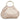 Bolso de mano rosa pálido satinado con asa metálica dorada - © Calzados Modesto®