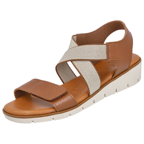Garzon MD24131 Sandalias de Cuero Marrones para Mujer