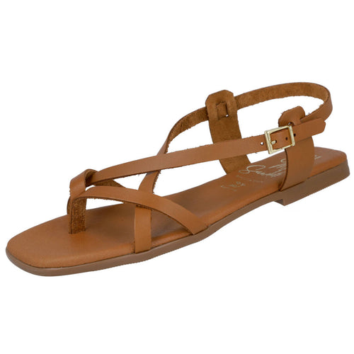 Oh! My Sandals 5802 Sandalias Planas Marrones para Mujer